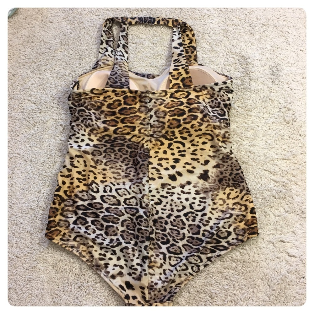 New! Juno Active Leopard swimsuit View 2